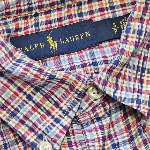 Ralph Lauren Plaid Button Down Dress Shirt - Picture 5 of 6